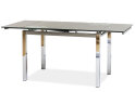 Obrázek 1 - Stůl GD-017 110(170)x74 šedý / chrom