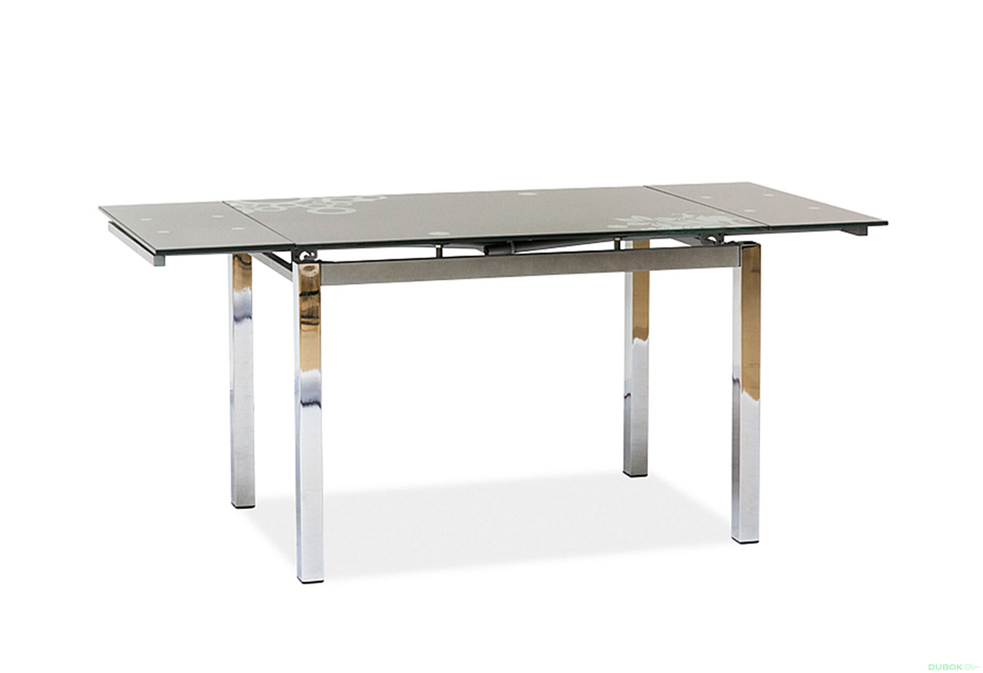 Obrázek 2 - Stůl GD-017 110(170)x74 šedý / chrom