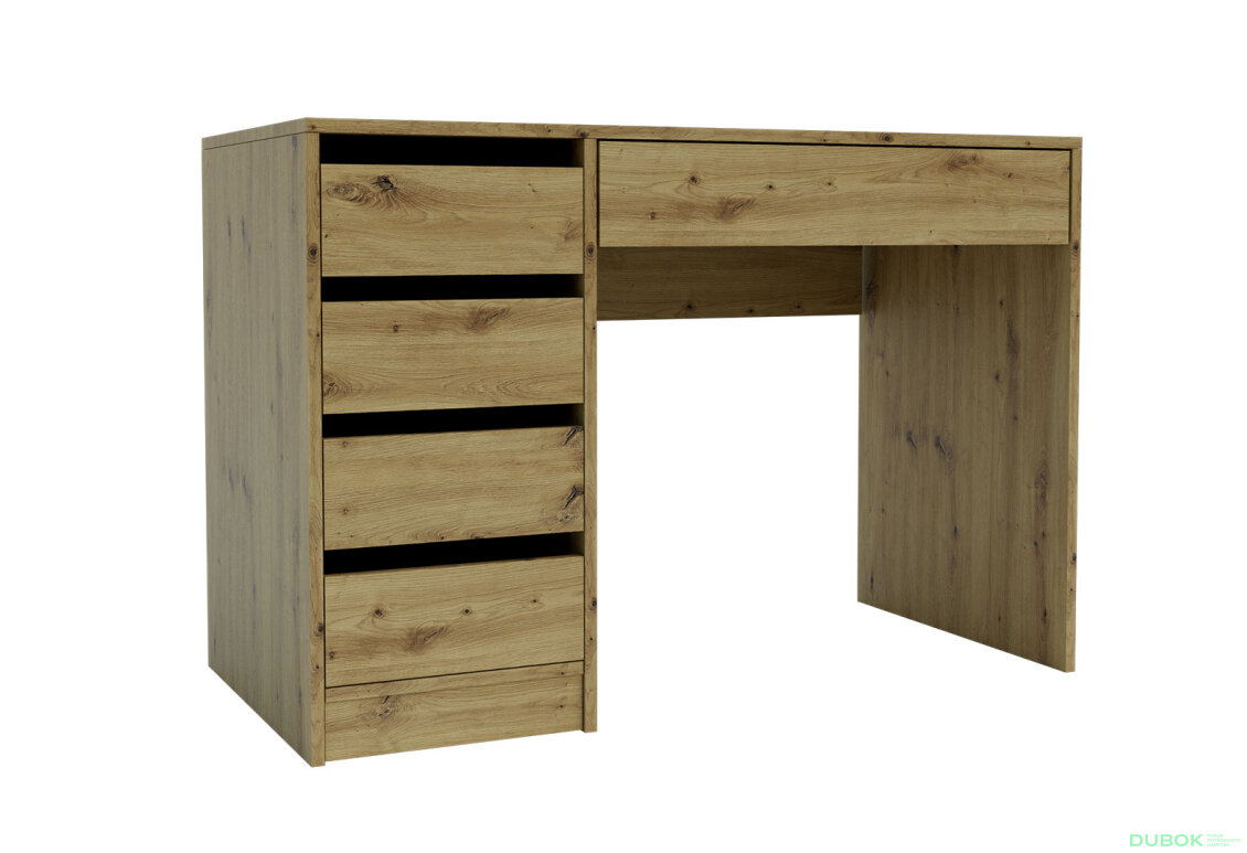 Psací stůl Profi s levou montáží dub artisan