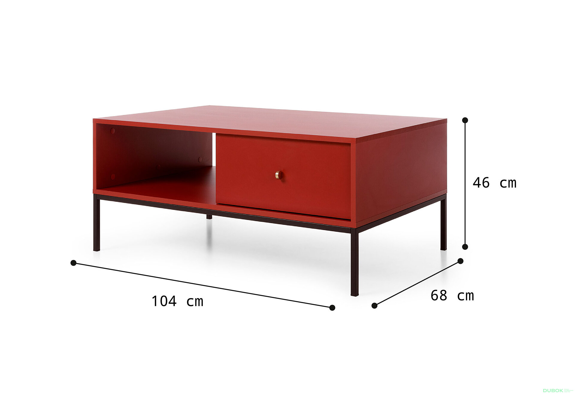 Obrázek 6 - Konferenční stolek ML104 Mono bordo