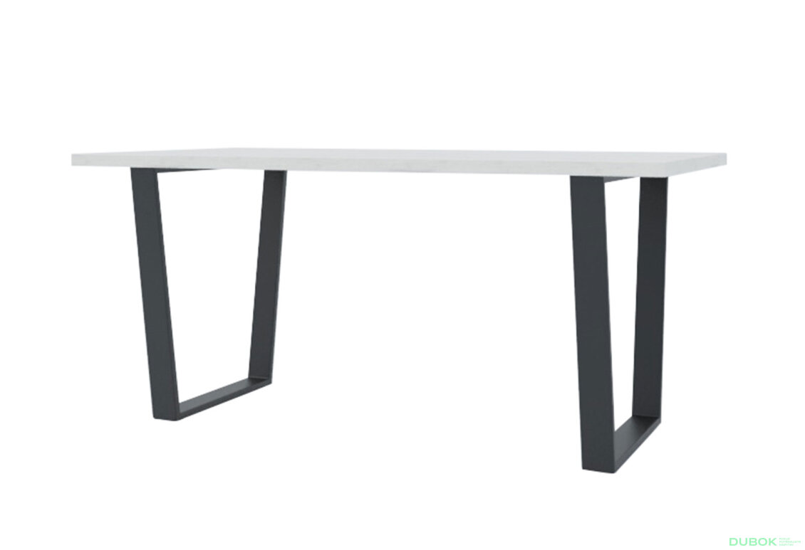 Stůl Louisville 1400/800/32 dub kraft bílý