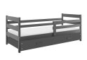 Obrázek 1 - Postel Eryk grafit, zásuvka grafit 90x200 cm s roštem, matrací
