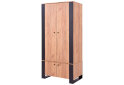 Obrázek 1 - Skříň čtyřdveřová Wood 90x195x55 cm Dub craft zlatý