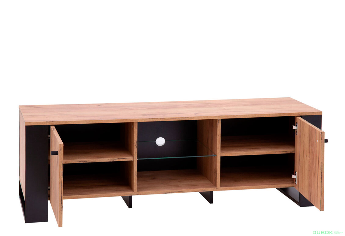 Obrázek 4 - TV stolek 2d/140 dub craft zlatý Wood