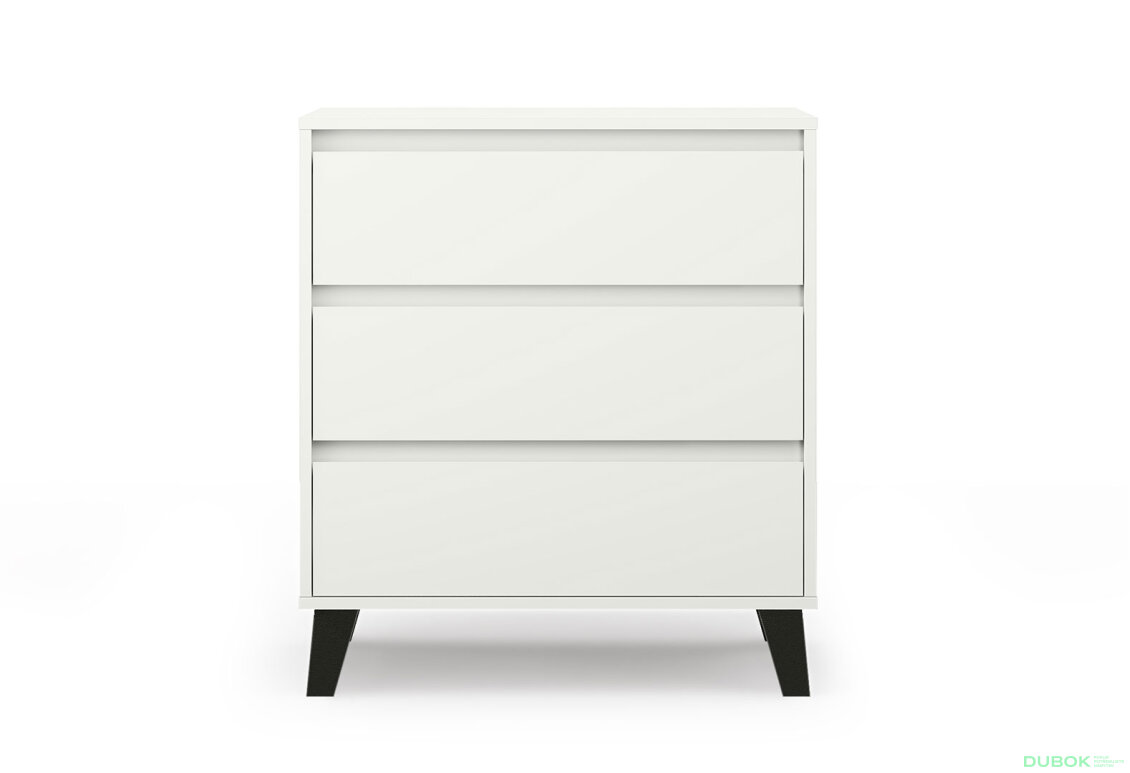 Komoda Borg 3s/70 bílá