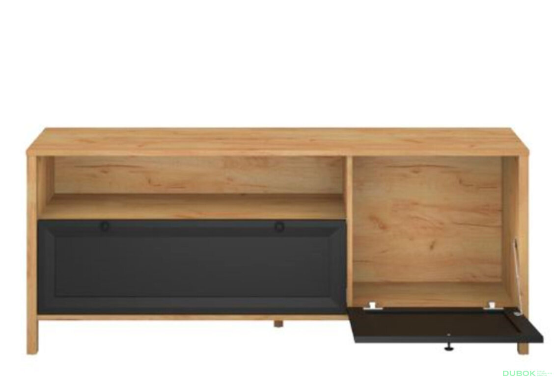 Obrázek 4 - TV stolek Brent dub craft zlatý / černý