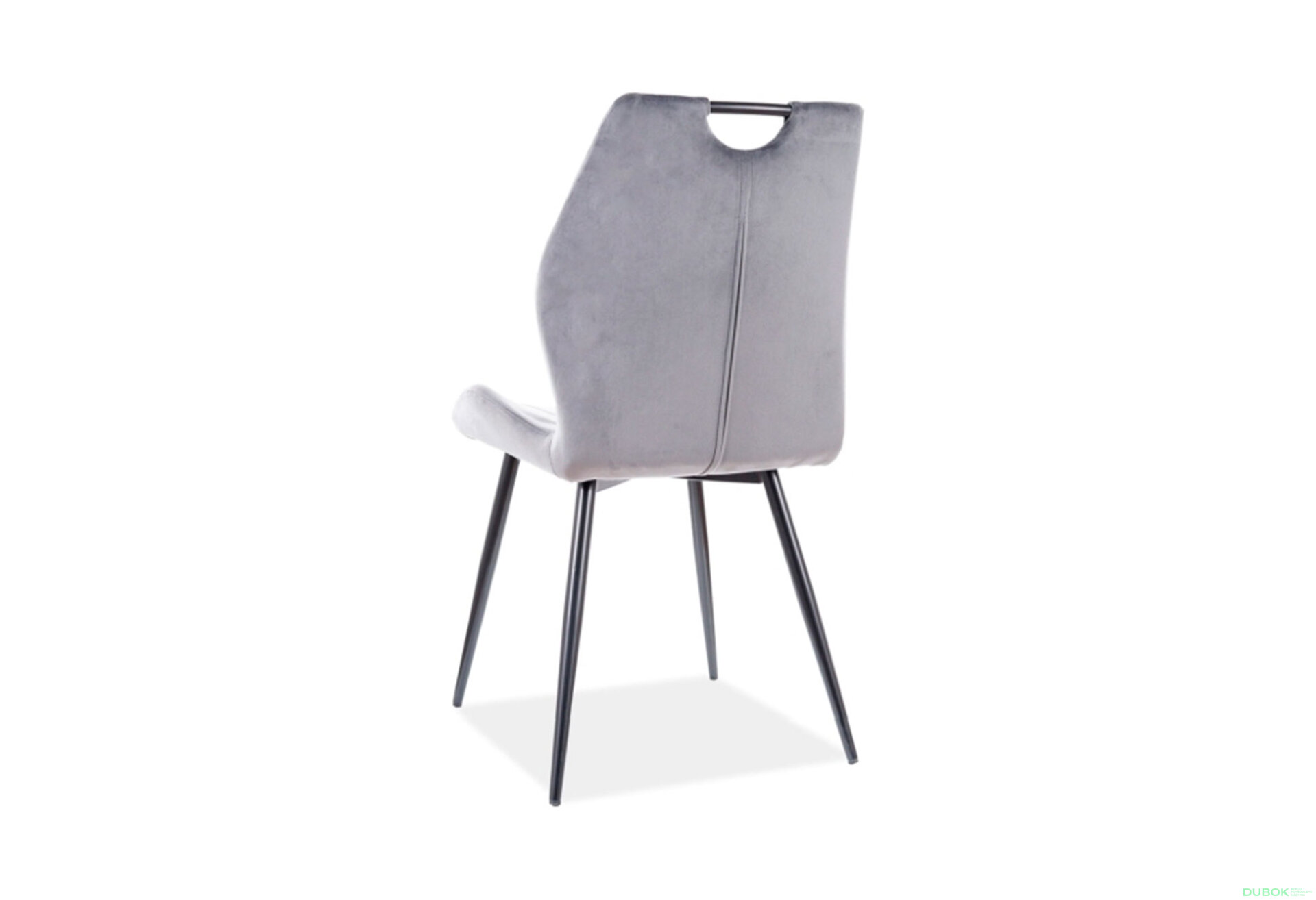 Obrázek 2 - Židle Arco Velvet šedý Bluvel 14, matná černá kov