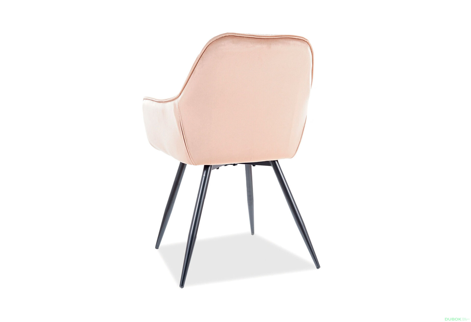 Obrázek 2 - Židle Cherry Velvet béžový Bluvel 28, matná černá kov