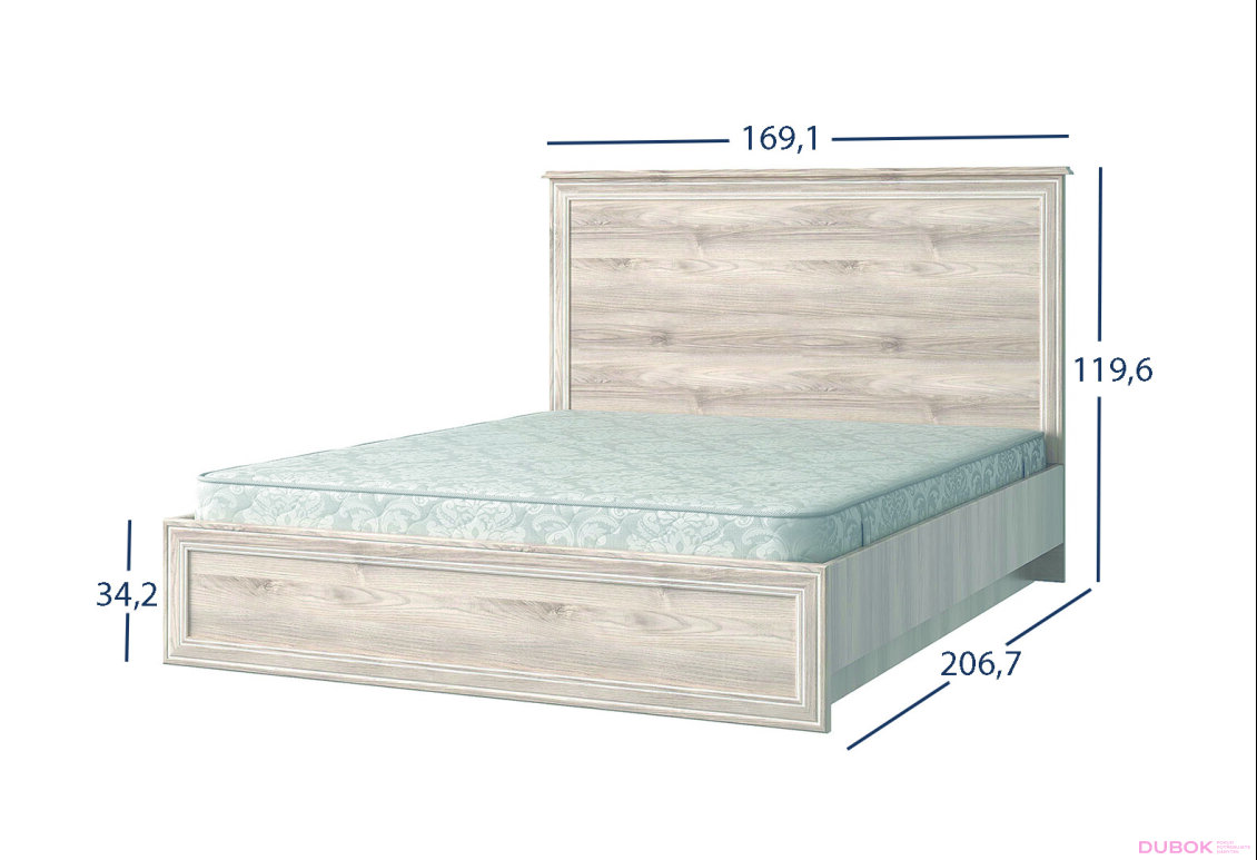 Obrázek 4 - Postel 160x200 s úložným prostorem kaštan nairobi Lisabon