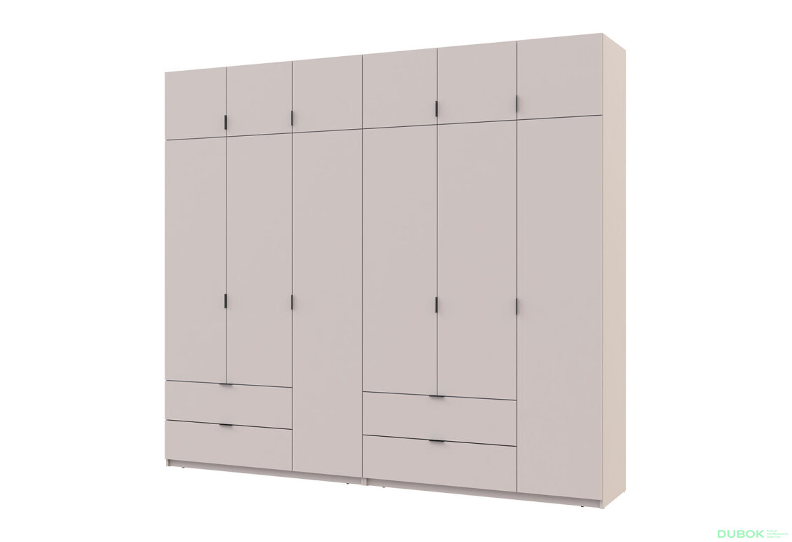 Skříň Lukas 3+3 DT 270 kašmír