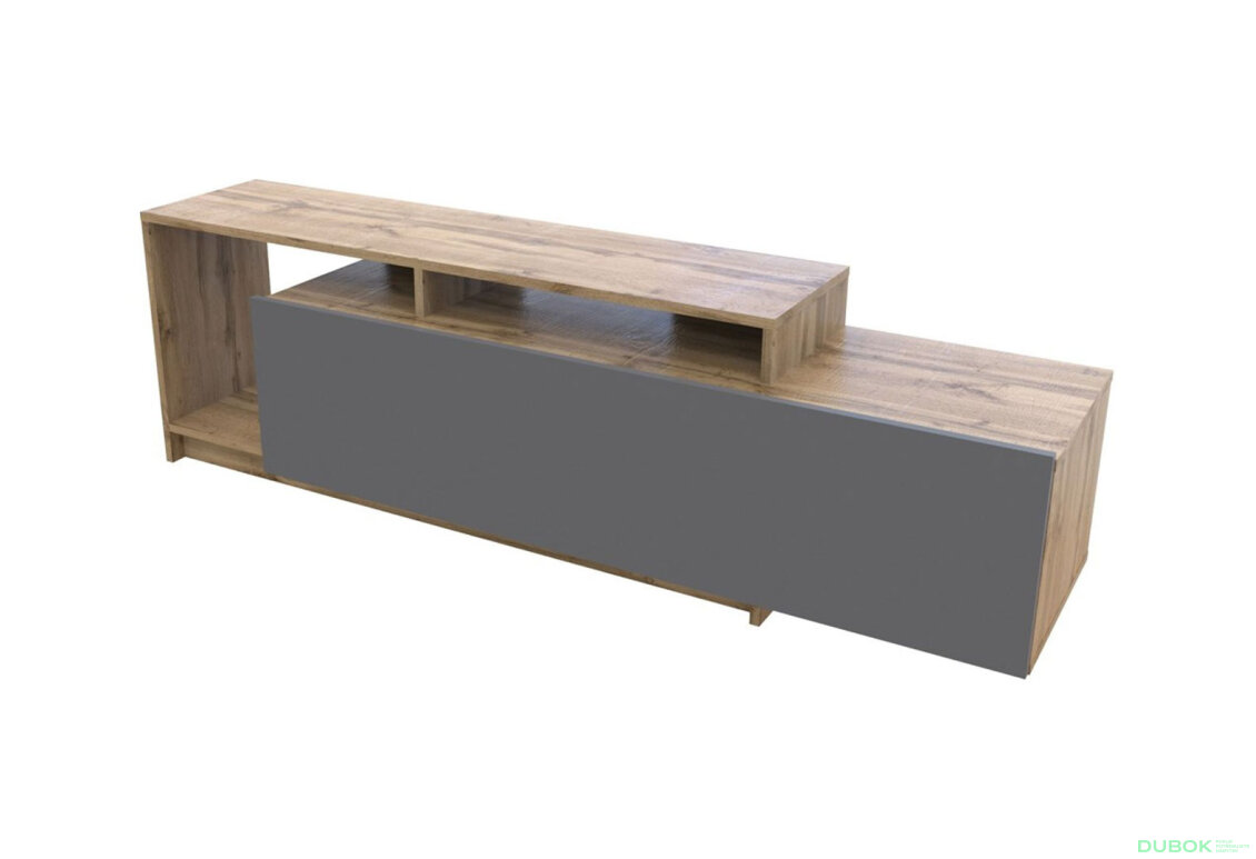 Obrázek 3 - TV stolek U2 tajo / grafit dřevotříska 160x38x48