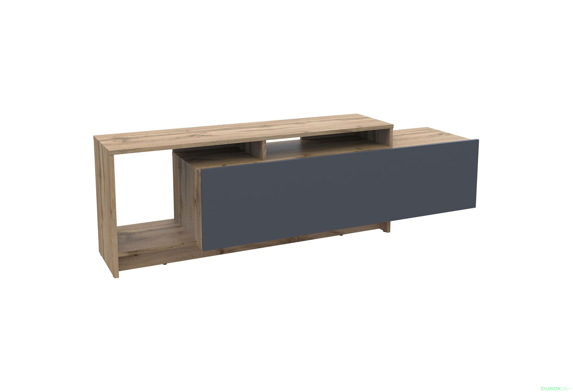 Obrázek 4 - TV stolek U2 tajo / grafit dřevotříska 160x38x48