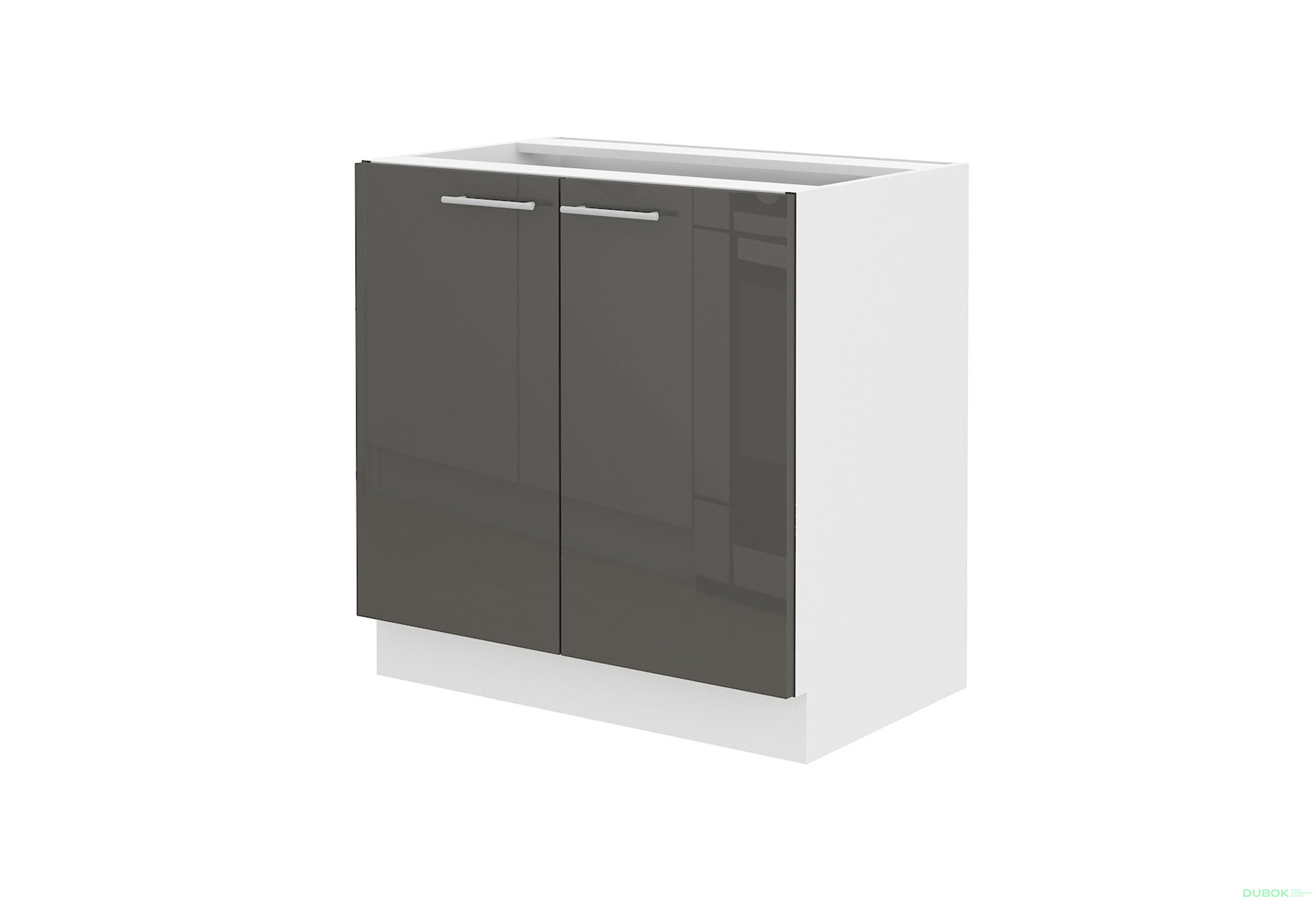 Obrázek 4761 - Kuchyňská sestava 2.6 m Lara bílý / šedý lesk