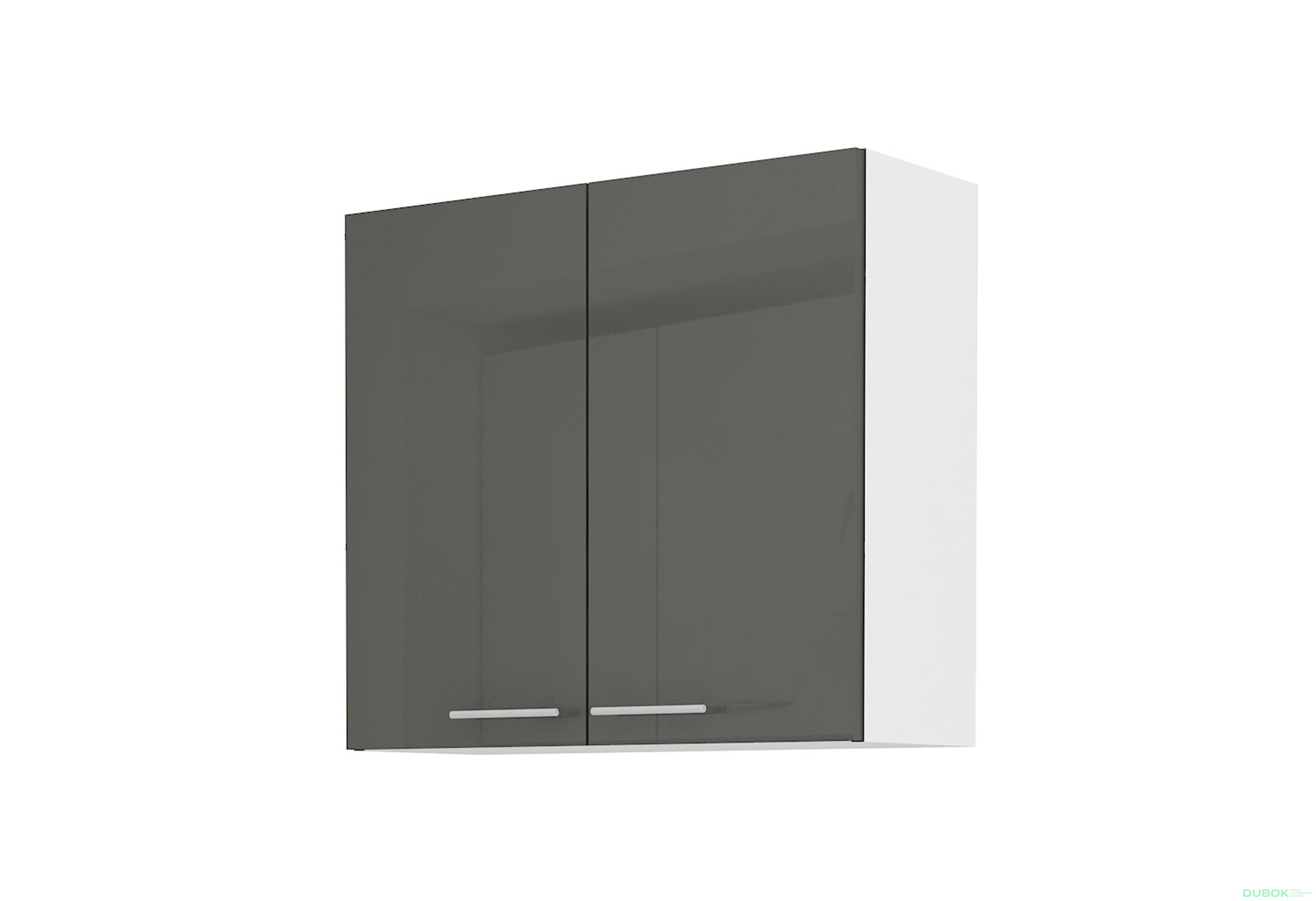 Obrázek 4774 - Kuchyňská sestava 2.2x3.7 m Lara bílý / šedý lesk