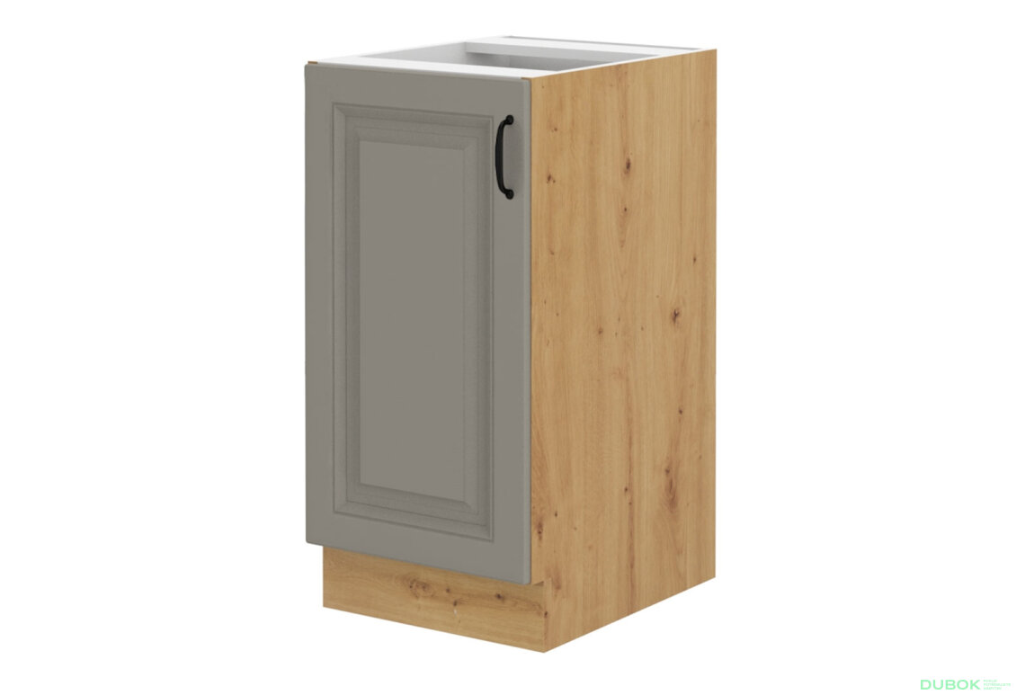 Obrázek 4106 - Kuchyňská sestava 1.2x2.4 m Stilo dub artisan / clay grey