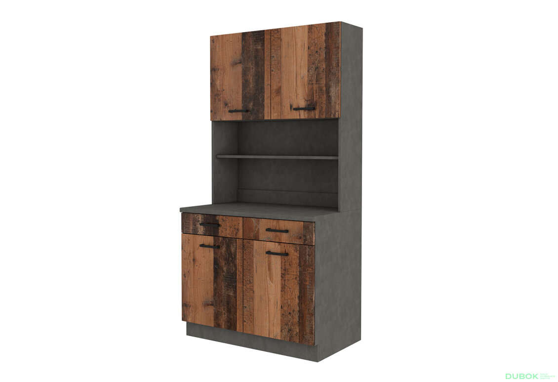 Obrázek 3984 - Kuchyňská sestava 1.5 m Maria Old Style / Matera, pracovní deska Matera