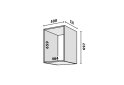 Obrázek 2 - Modul №12 A-500x695 DTD 18 mm bílý