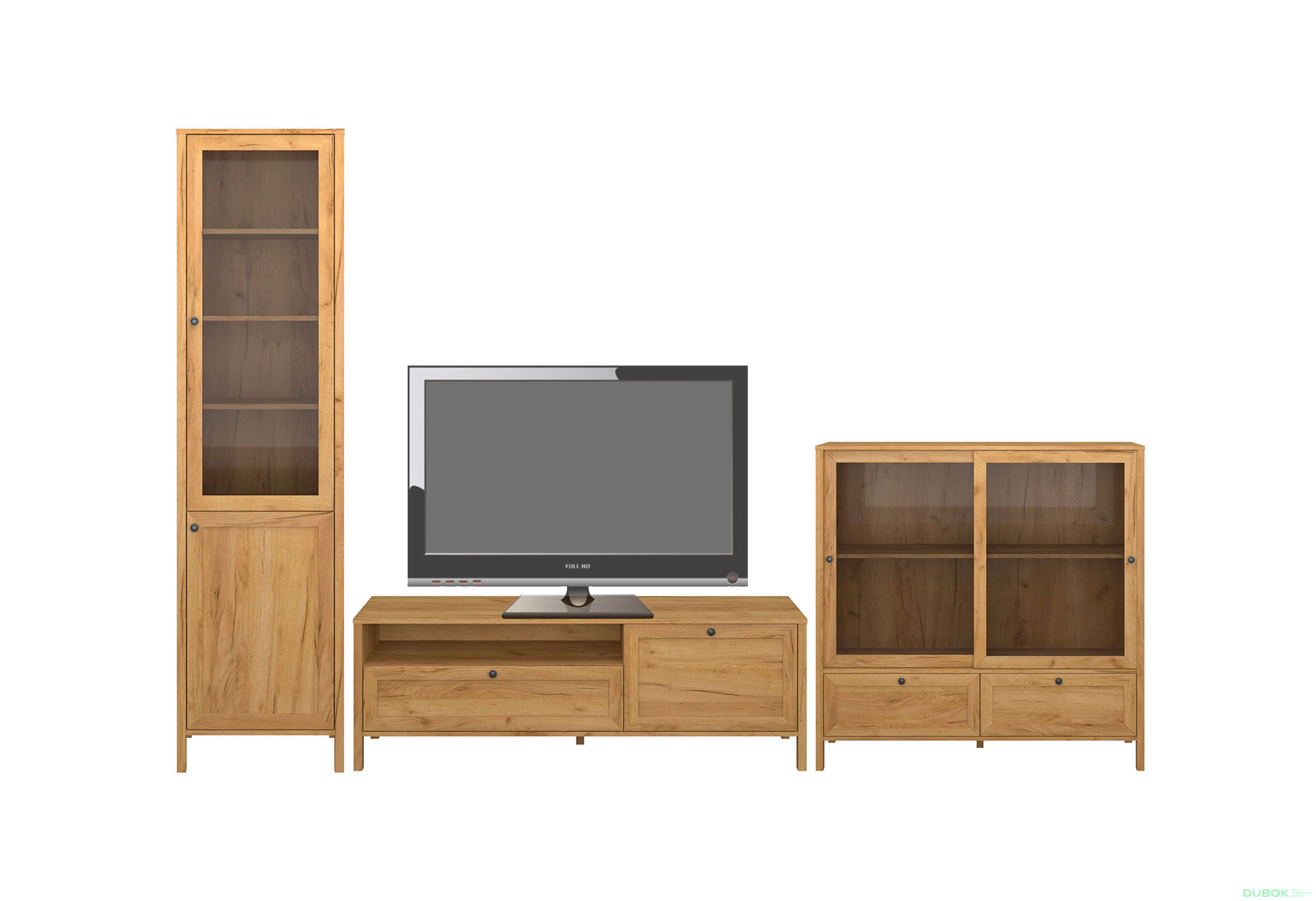 Obrázek 1 - Obývací sestava 3.5 m dub craft zlatý Klark