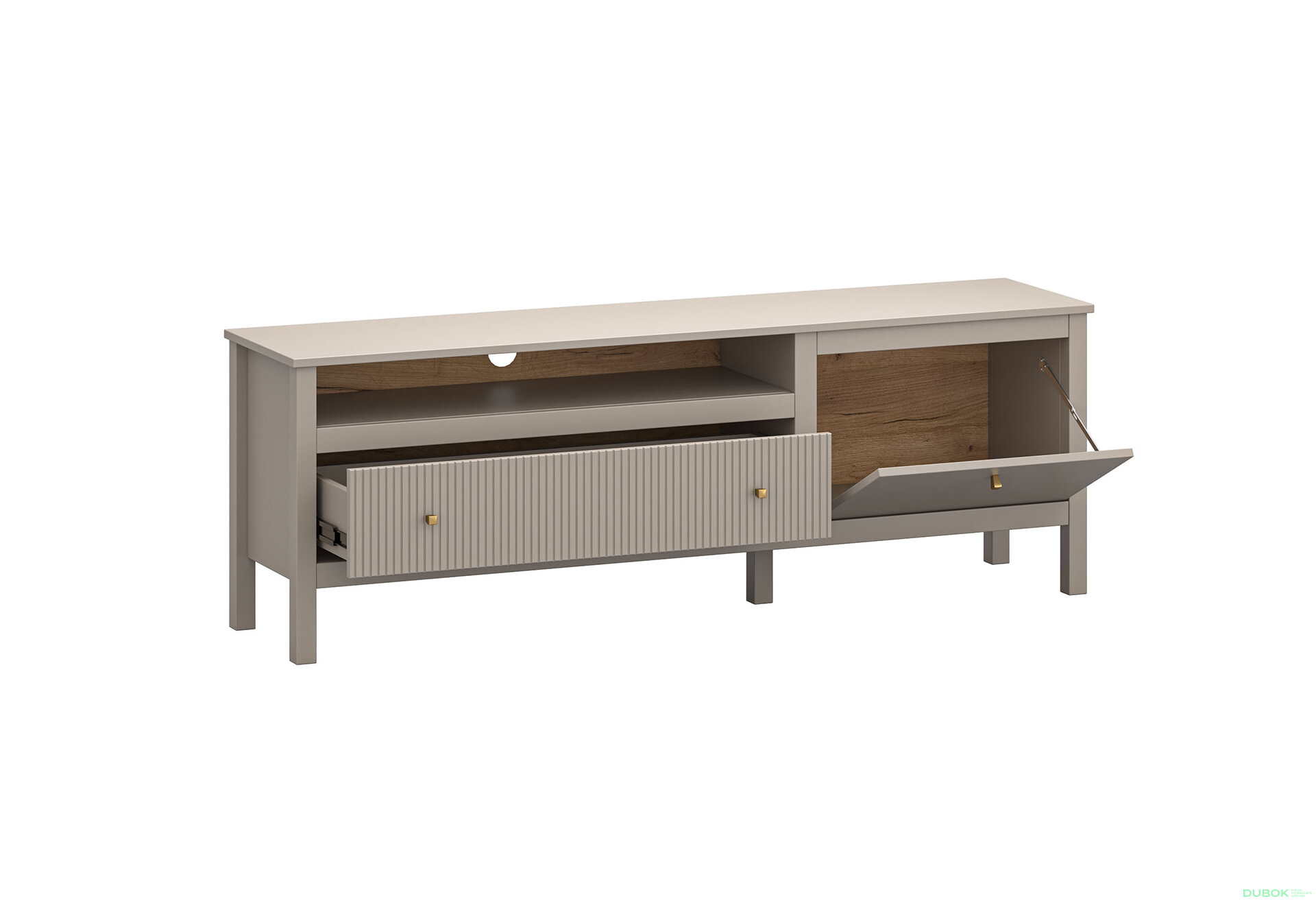 Obrázek 2 - TV stolek 1d1s/160 (B) taupe Kleo