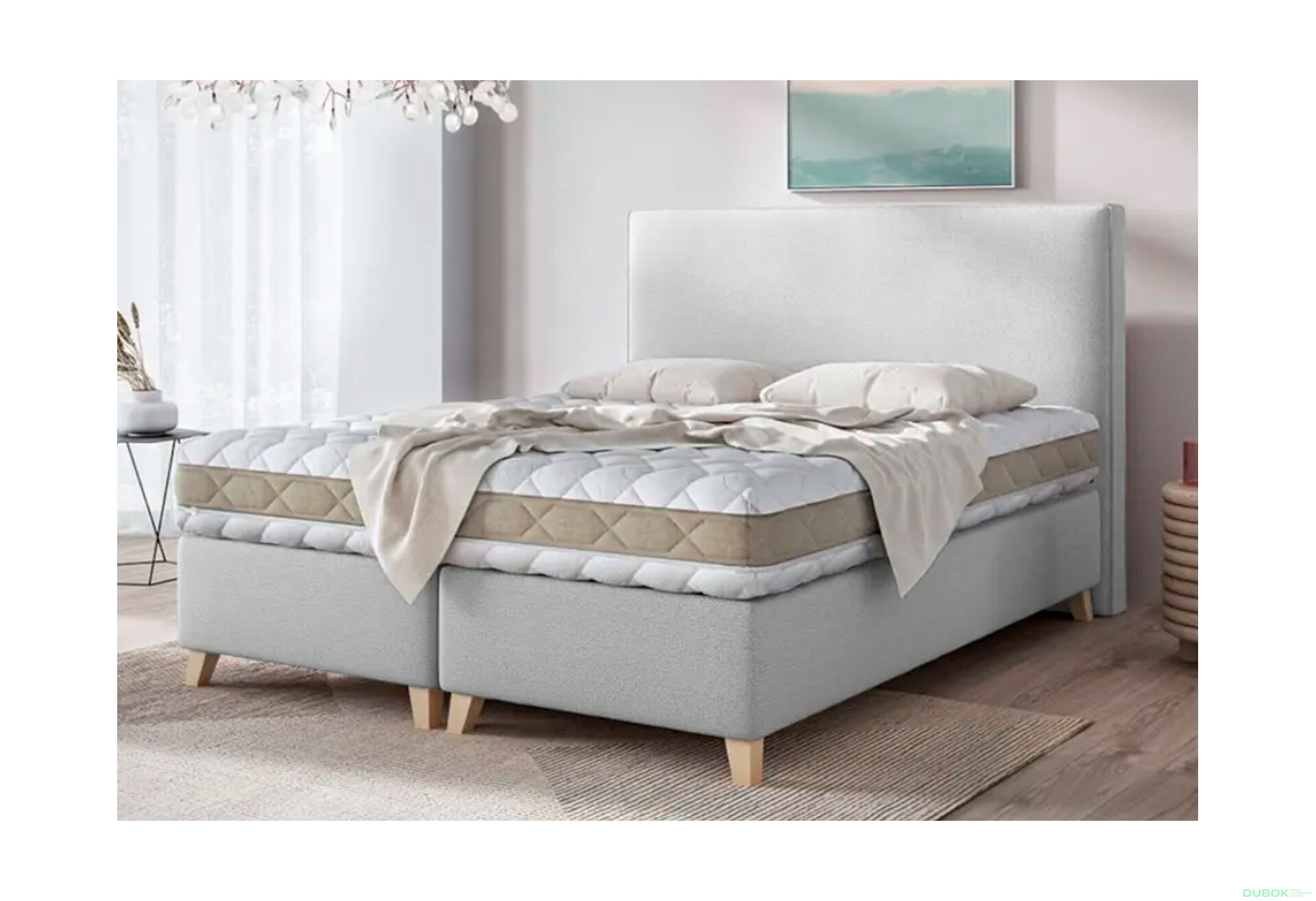 Obrázek 2 - Postel Dino 160x200 Castel 80 Davis E10 Buk s roštem, úložným prostorem