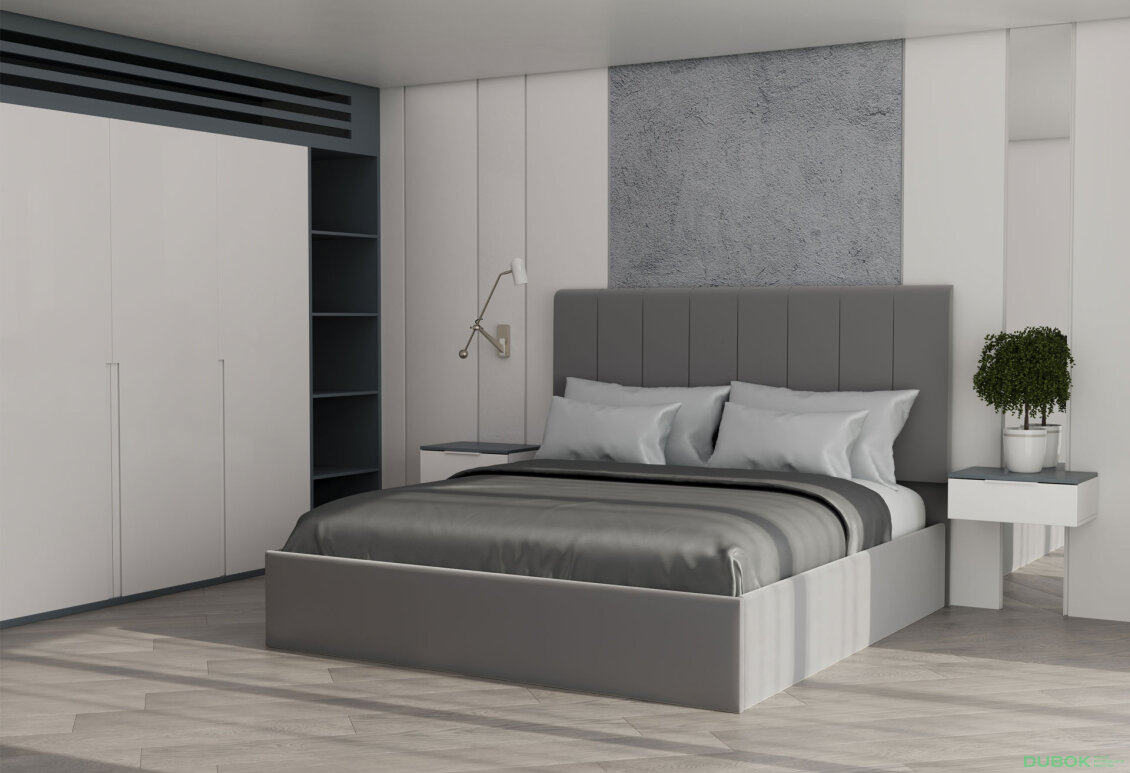 Obrázek 3 - Postel Diana 1.8 Světle šedá, s výklopným rámem