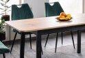 Obrázek 2 - Stůl Ikar 125(165)x75 + 4 židle Arco Velvet zelený Bluvel 78, černý