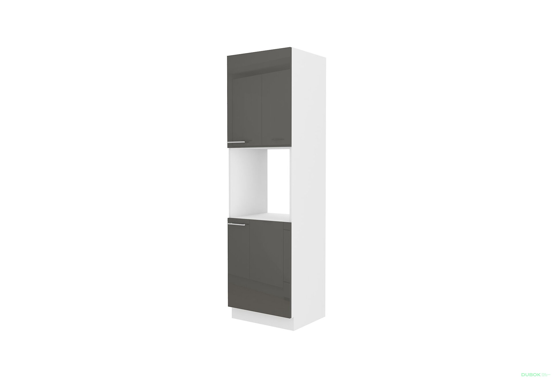 Obrázek 4793 - Kuchyňská sestava 2.9 m Lara bílý / šedý lesk