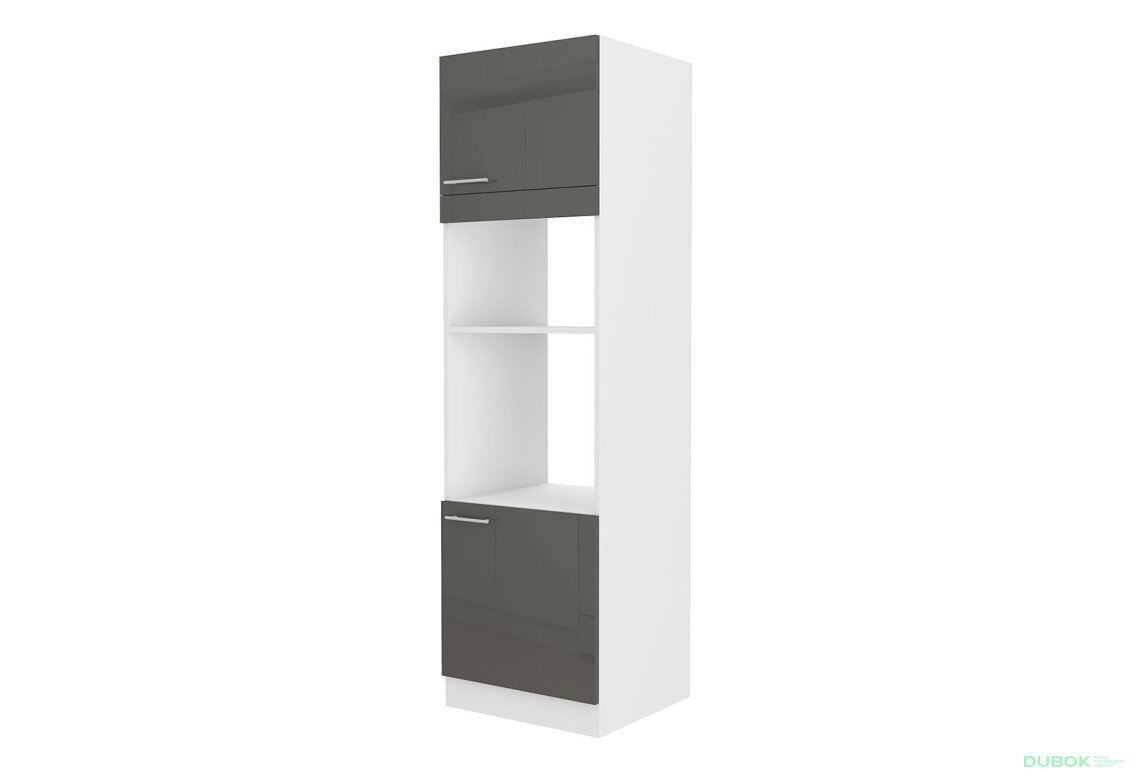 Obrázek 4794 - Kuchyňská sestava 2.2x3.7 m Lara bílý / šedý lesk