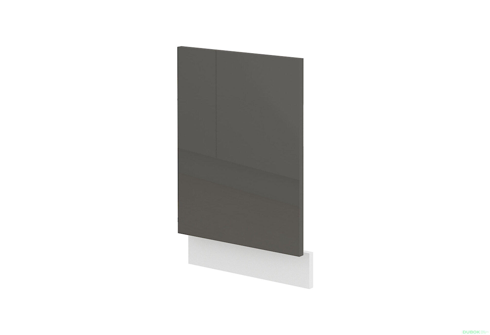 Obrázek 1 - ZM 570x446 dvířka Lara bílý / šedý lesk