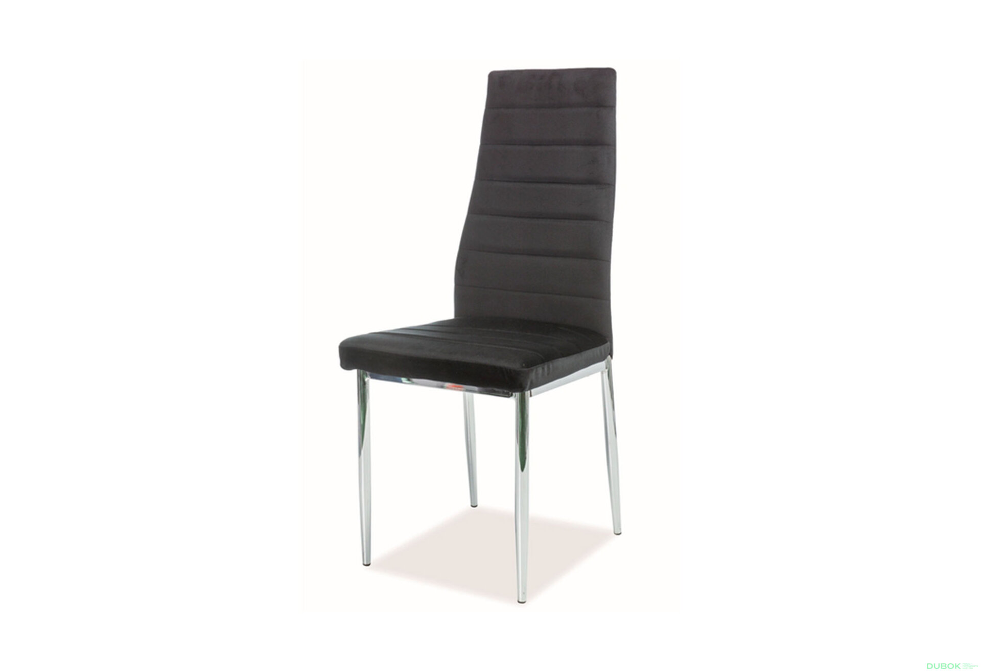 Obrázek 1 - Židle H-261 Chrom, Velvet černý Bluvel 19