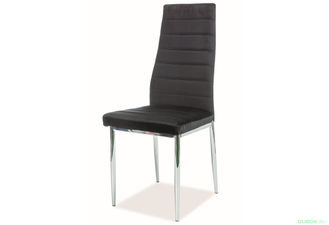 Židle H-261 Chrom, Velvet černý Bluvel 19