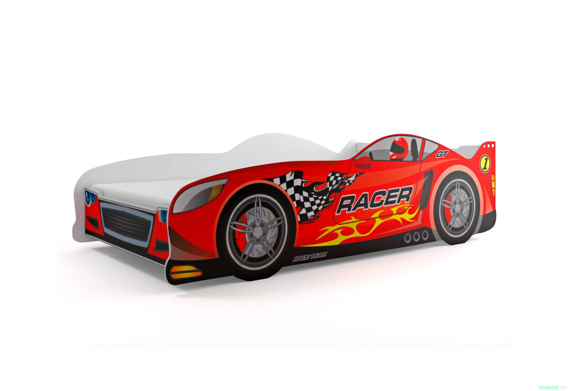 Obrázek 1 - Postel pro děti Cars 80x160 s roštem Sportovní auto