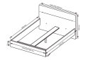 Obrázek 4 - Postel 1,8x2,0 s čalouněným měkkým čelem, bílý lesk Family