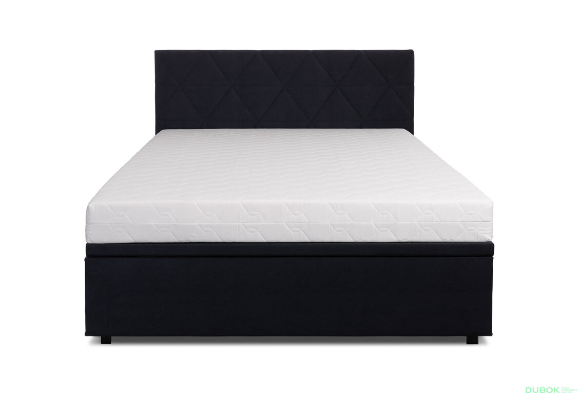 Obrázek 6 - Postel 160x200 s roštem, úložným prostorem Mono 248 černá Bellano