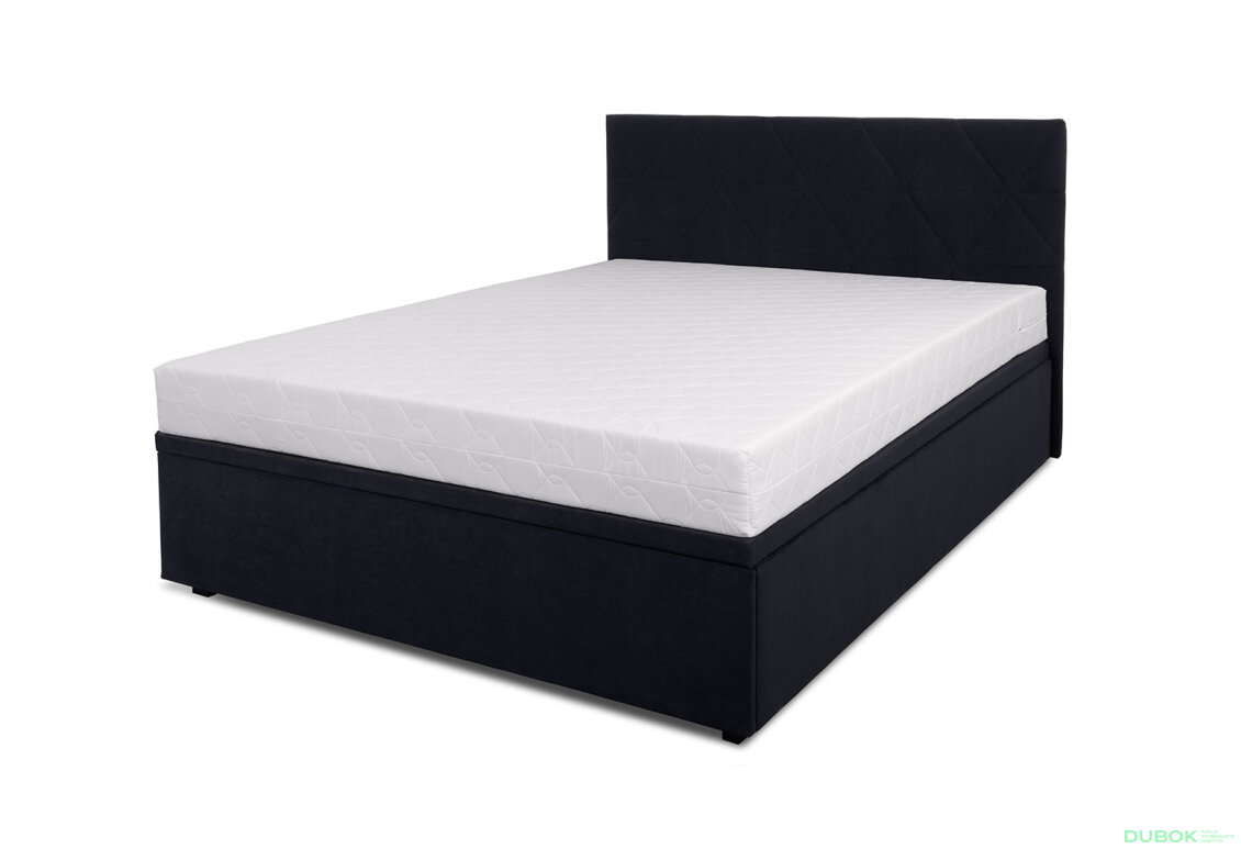 Obrázek 4 - Postel 160x200 s roštem, úložným prostorem Mono 248 černá Bellano