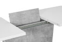 Obrázek 3 - Stůl Syriusz 120(160)x80 betonový efekt / bílý mat