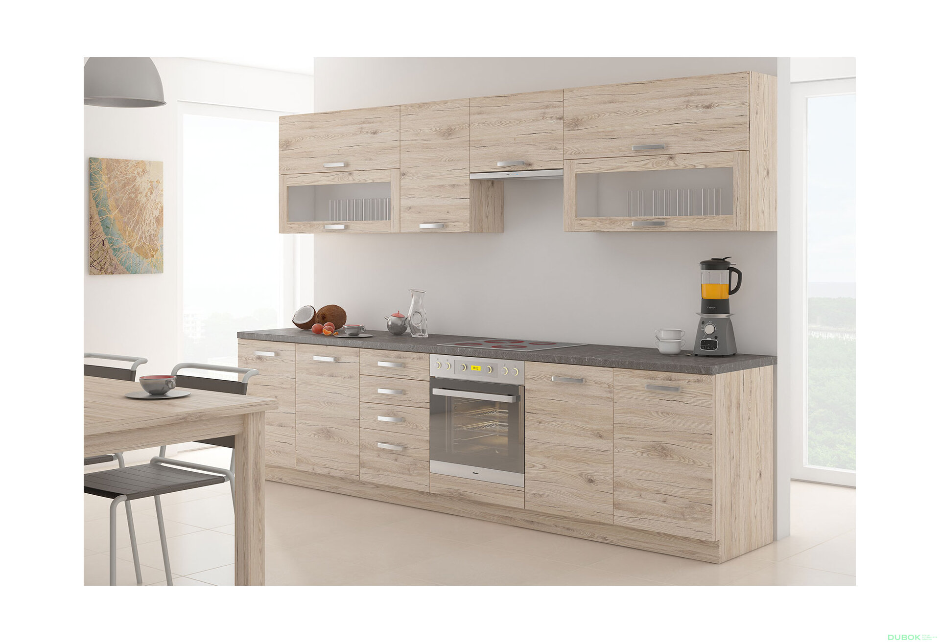 Obrázek 1 - Kuchyňská sestava 2.6 m Bordeaux