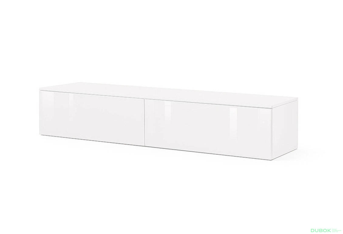TV stolek 2,1 lesklá bílá Legs Box