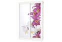 Obrázek 1 - Skříň Rim-Veneziano 2D 1,3 m bílá s římsou, fasádami Fototisk F276LR