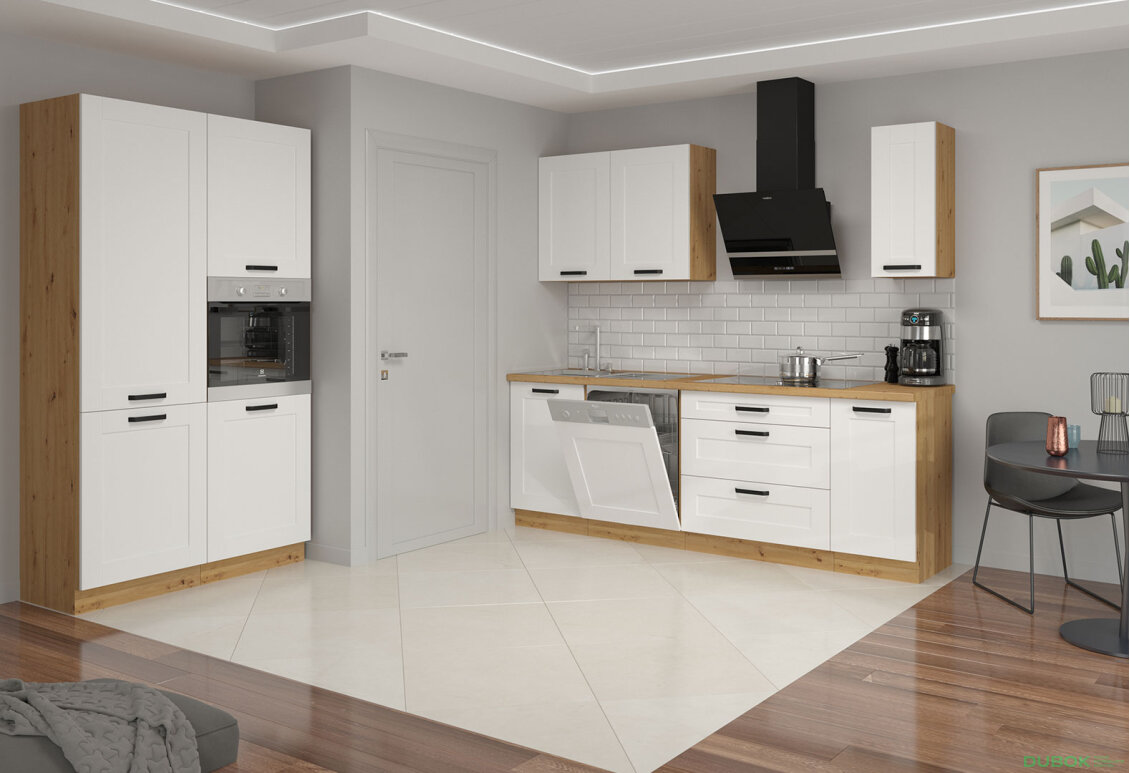 Kuchyňská sestava 1.2+2.4 m Luna artisan / bílý