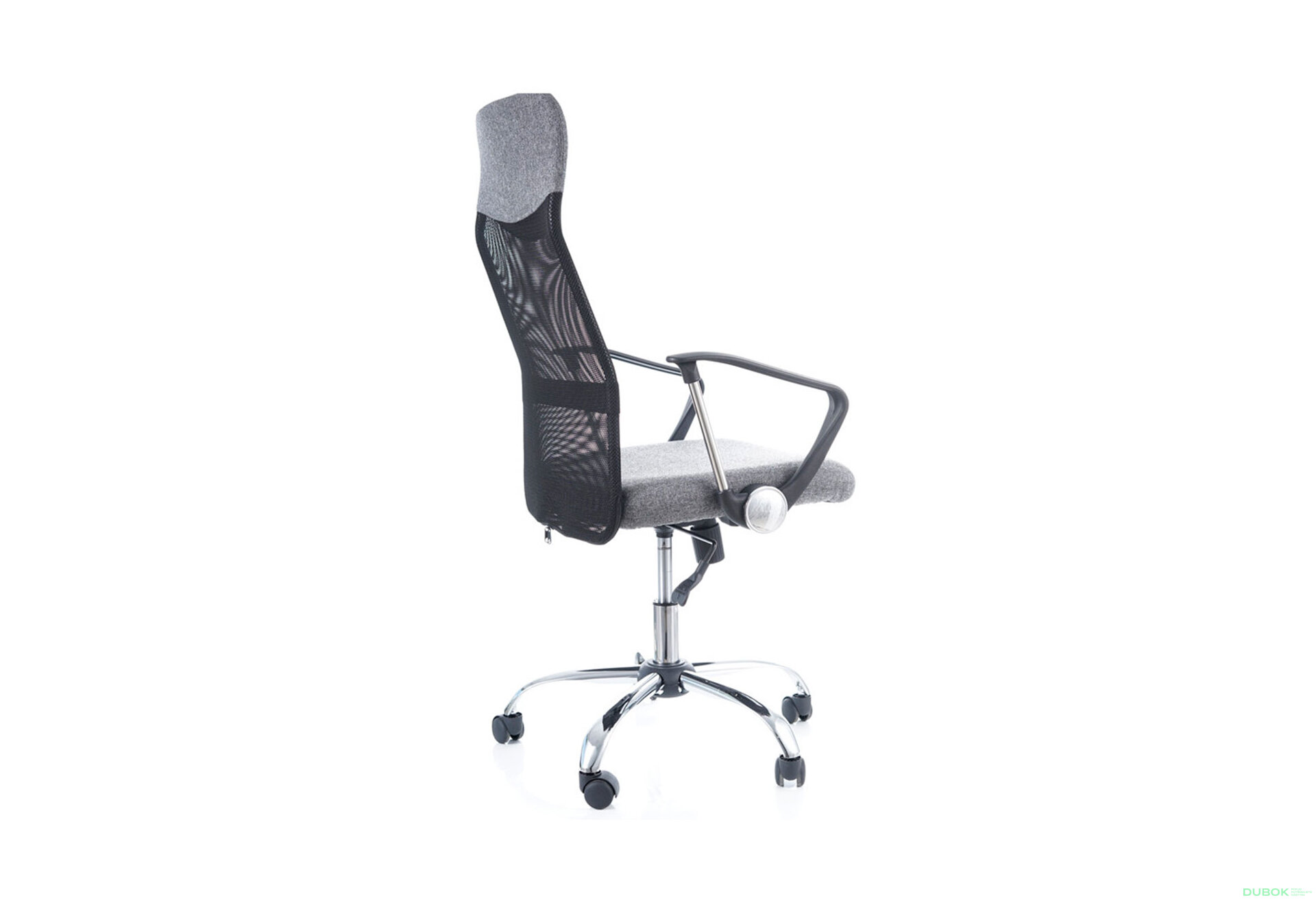 Obrázek 6 - Otočné křeslo Q-025 materiál šedý