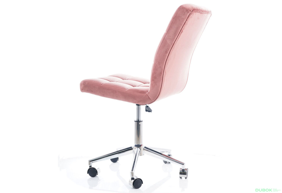 Obrázek 12 - Otočné křeslo Q-020 Velvet, starorůžový Bluvel 52