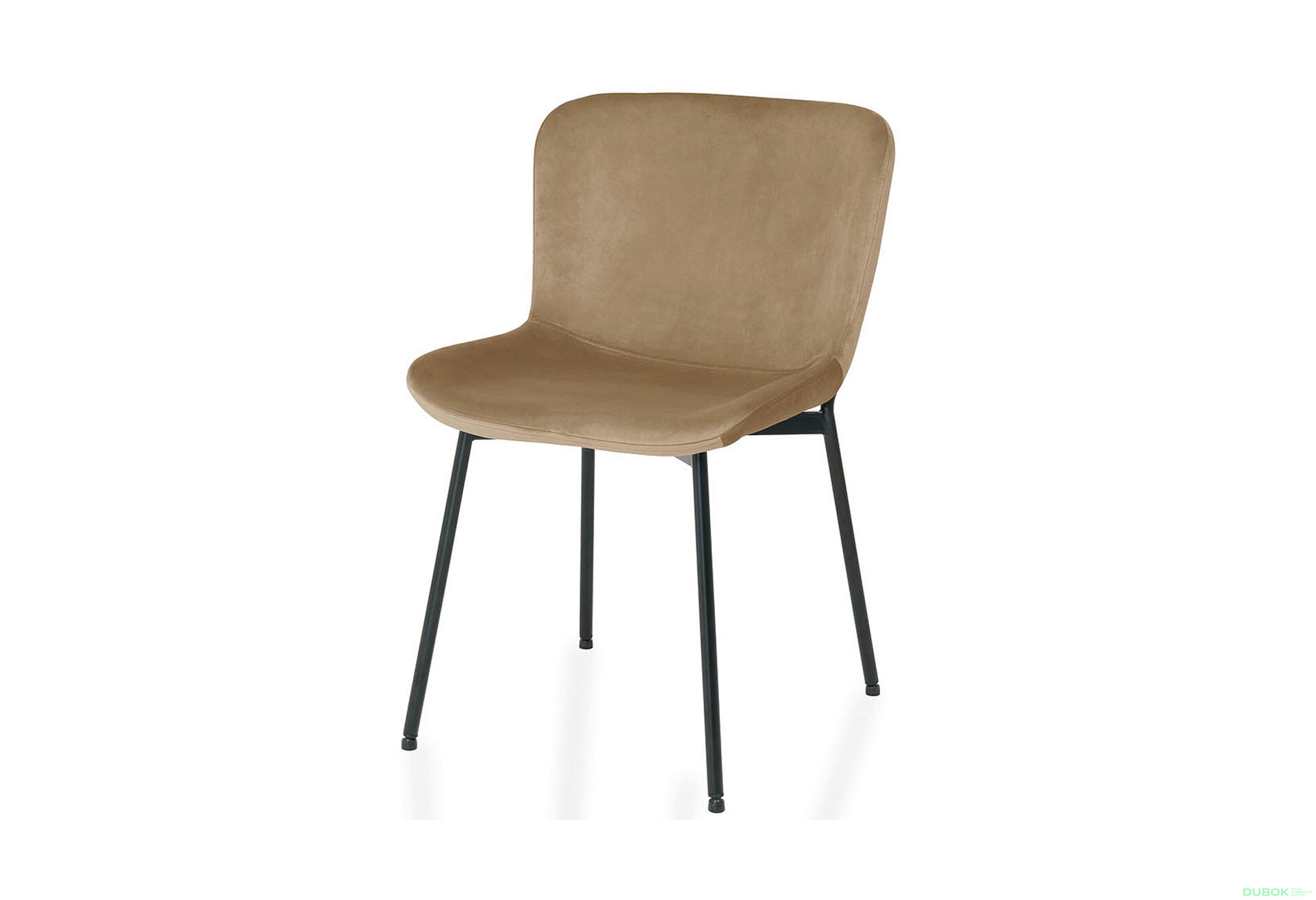 Obrázek 1 - Židle Colby Velvet béžový Bluvel 28, matná černá kov