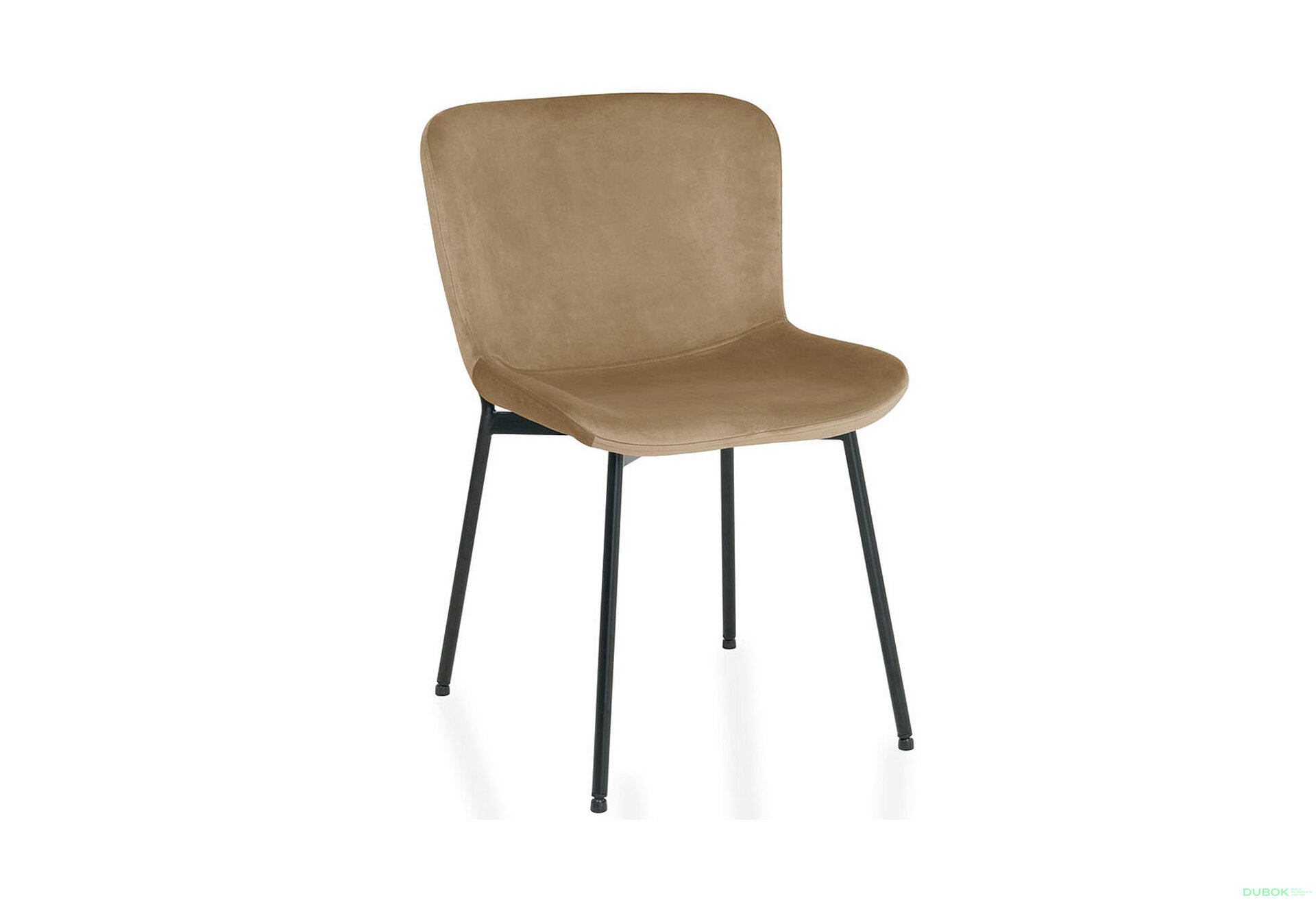Obrázek 3 - Židle Colby Velvet béžový Bluvel 28, matná černá kov