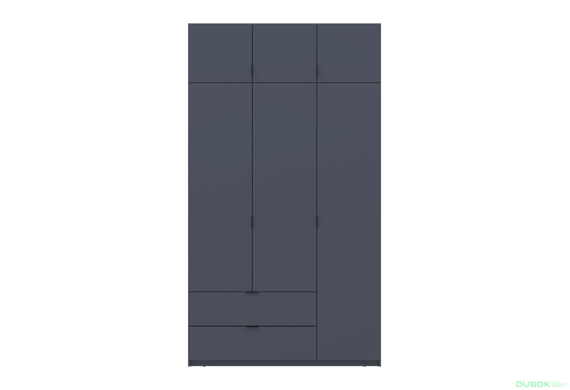 Obrázek 5 - Skříň čtyřdveřová Lukas 135 cm grafit