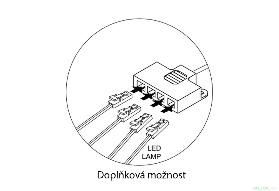 Obrázek 2 - LED pásek BC (4 x 92 cm), teplá bílá barva Sandbox