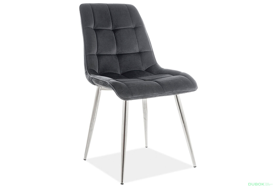 Obrázek 2 - Židle Chic Chom Velvet černý Bluvel 19