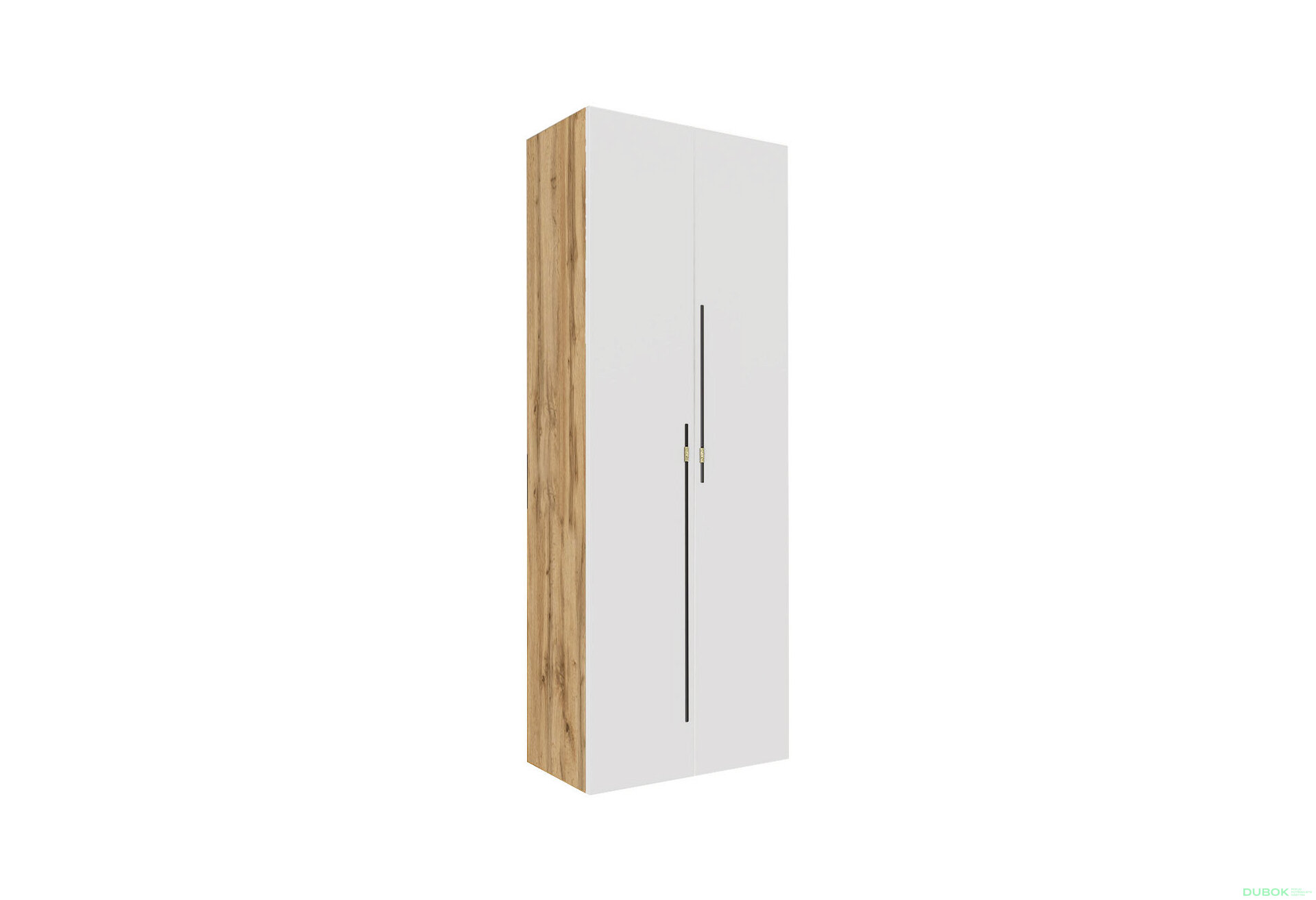 Obrázek 1 - Skříň 2D 80 cm dub appalačský / nymphaea alba Space