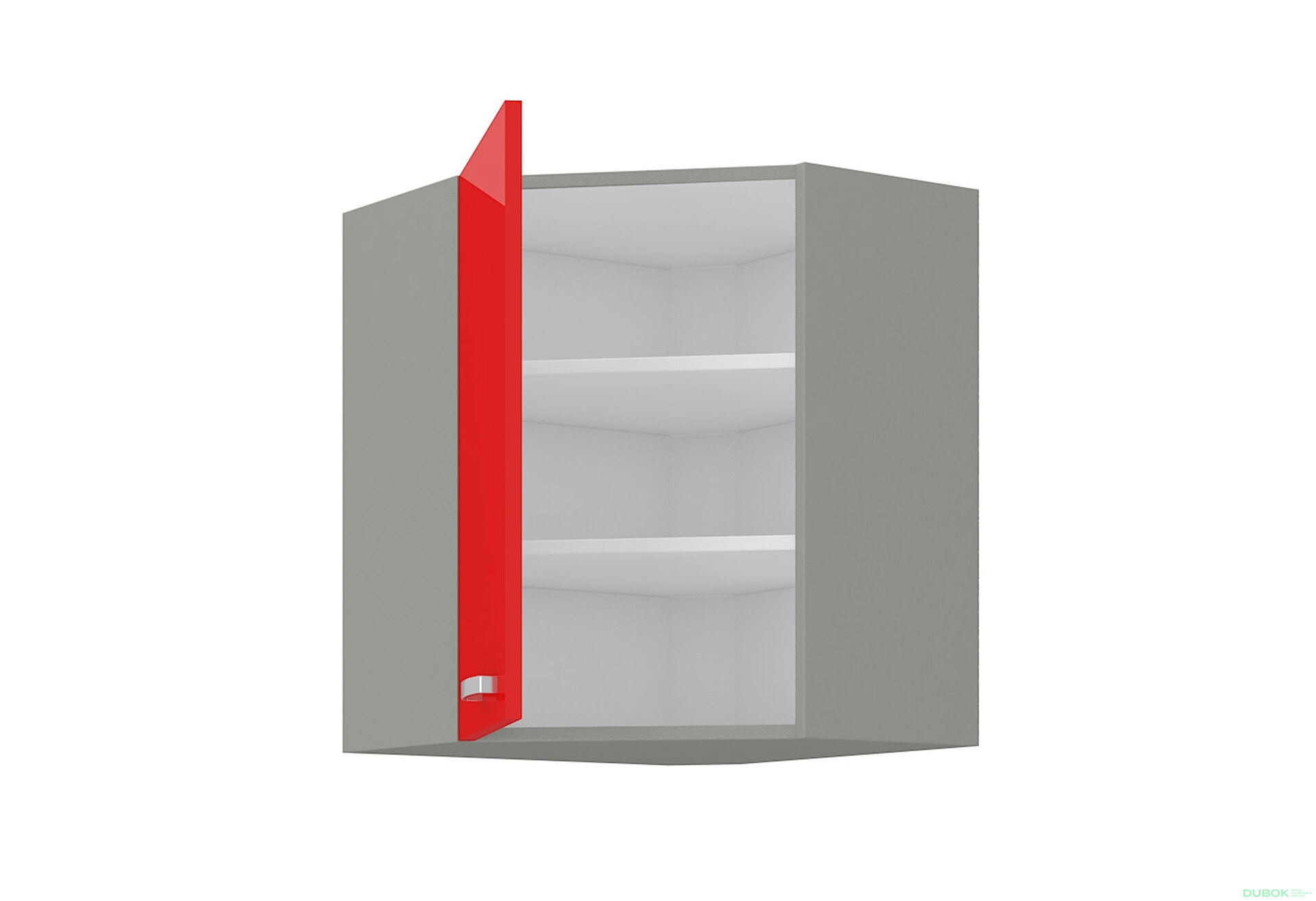 Obrázek 2 - 58x58 GN-72 1F Rose šedý platinový / červený lesk