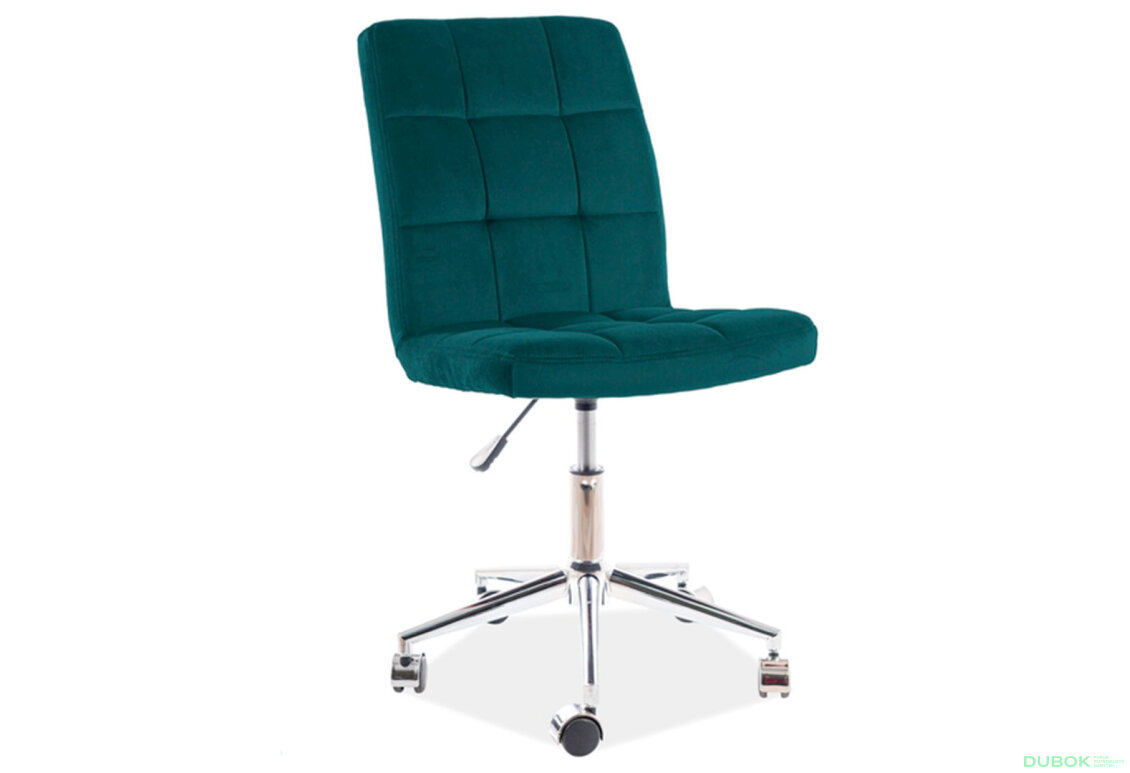 Obrázek 3 - Otočné křeslo Q-020 Velvet, zelený Bluvel 78